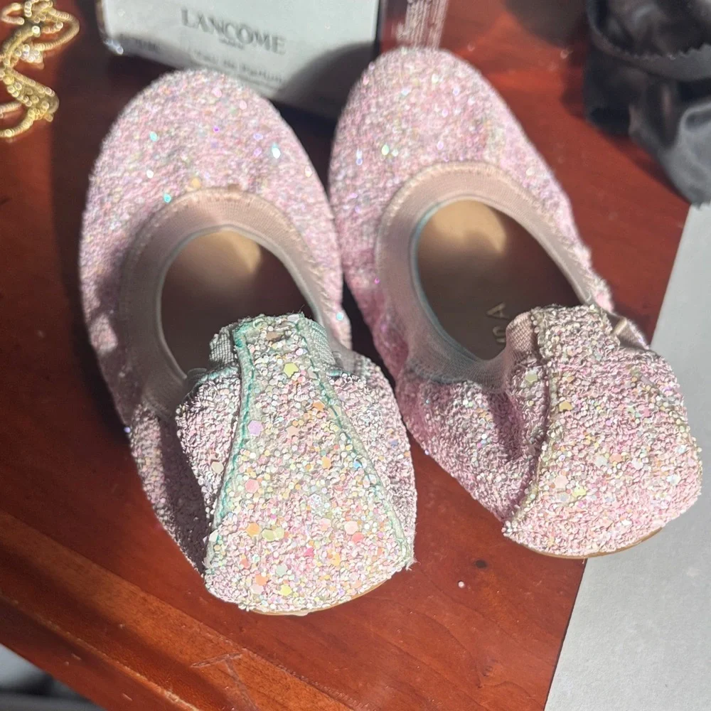 Yosi Samra glitter Pink Kids‎ Shoes, size 11